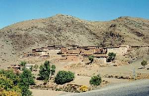 Ein Berberdorf in der Nhe des Tichka